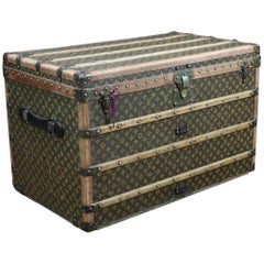 1910s Louis Vuitton Stencil Monogram Trunk