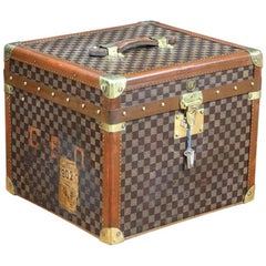 1910s Moynat Hat Trunk with Key