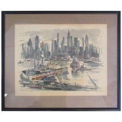 John Haymson Hudson River Skyline Print