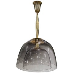 Murano Glass Double Dome Hanging Fixture