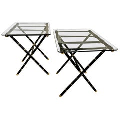 Jacques Adnet Style Side Tables