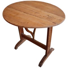 Small French Walnut Wine Tasting Table