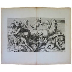 Antique 17th Century Engraving by Carlo Cesion