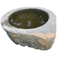 China Antique Stone "Tear Drop" Planter Water Basin