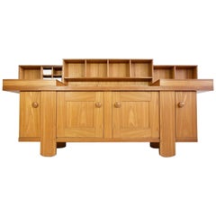 Silvio Coppola Oak Buffet Cabinet by Bernini, Italy