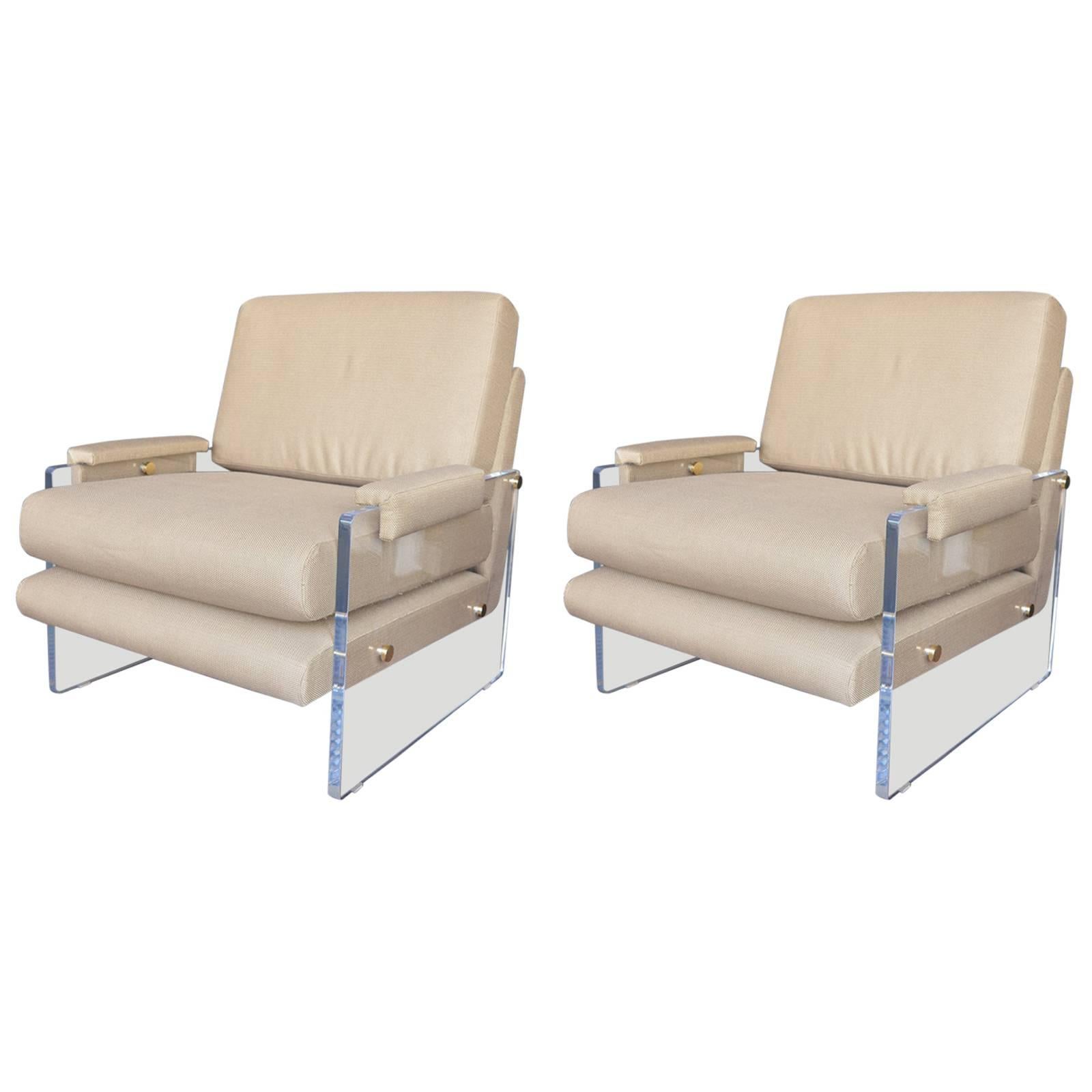 Pair of Lucite Armchairs