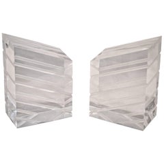 Lucite Bookends by Astrolite
