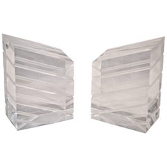 Lucite Bookends by Astrolite 1