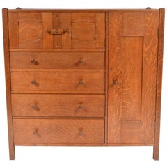 Ambrose Heal Letchworth Oak Compactum Nursery Chest of Drawers