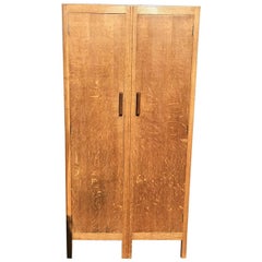 Antique Heals and Sons, A Light Oak Double Wardrobe