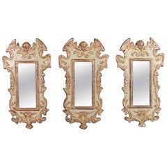 Set of Three Danish Wall Mirrors