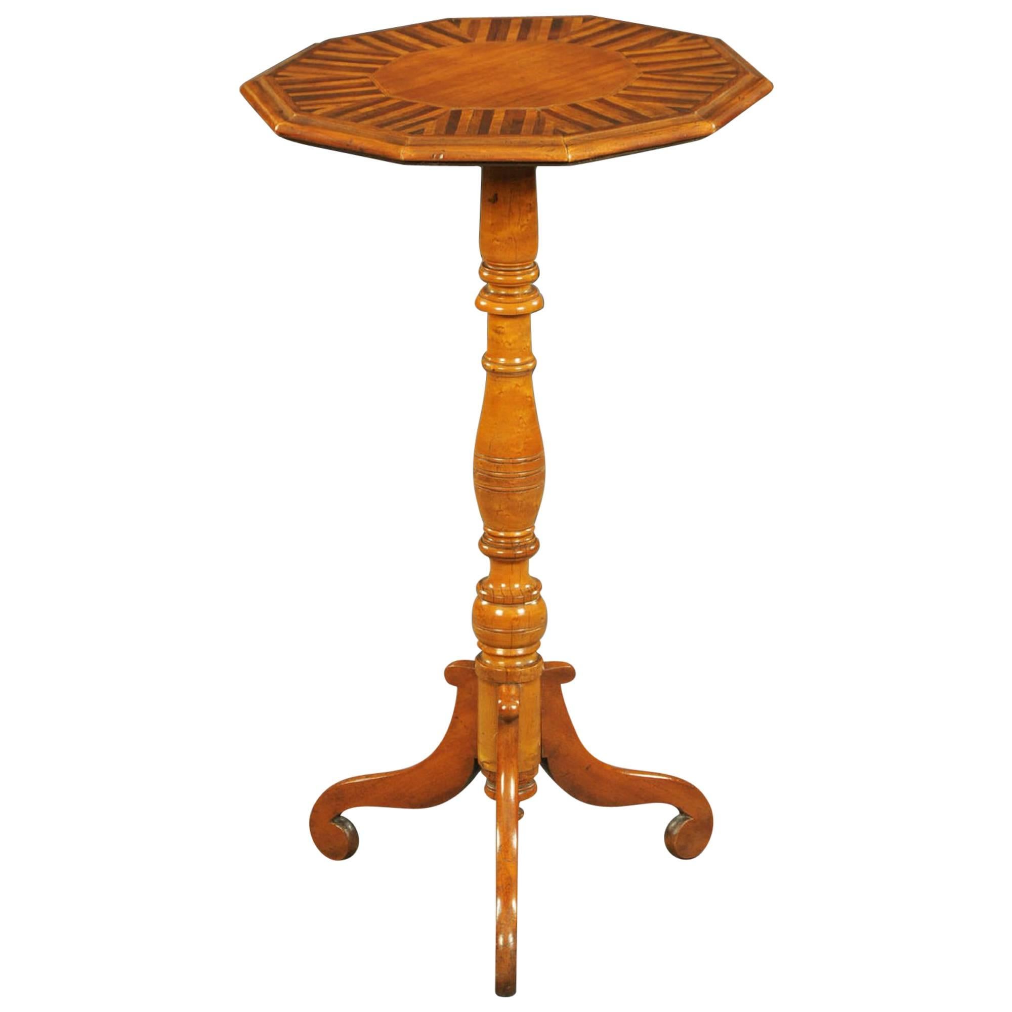 Victorian Specimen Wood Occasional Table For Sale