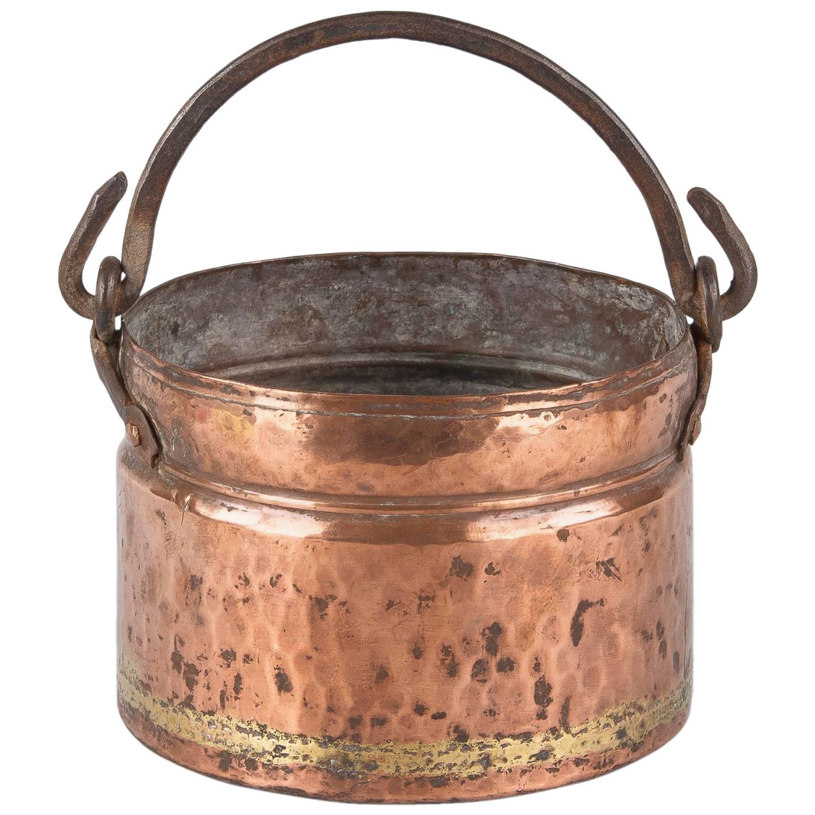 19th Century French Copper Bucket