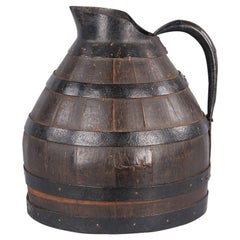 Barrel Shaped Wine Pitcher from Provence, Early 1900s