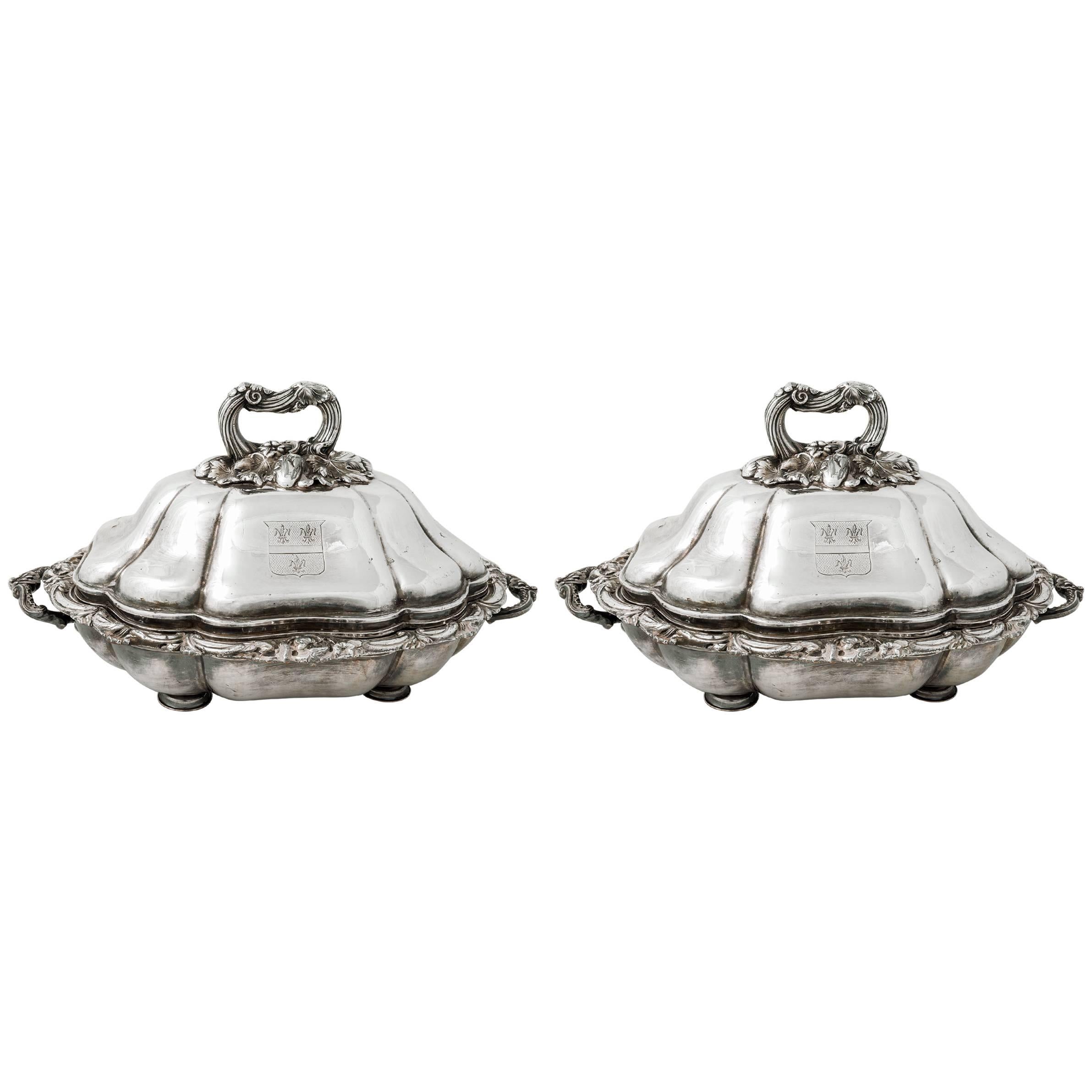 Silver Plated Chafing Dishes from the Ritz Hotel, Paris