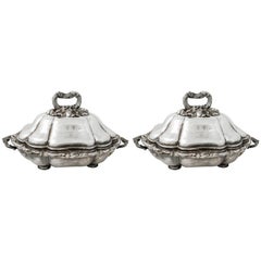 Silver Plated Chafing Dishes from the Ritz Hotel, Paris