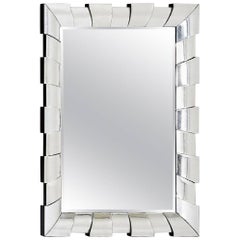 Large Wall Mirror with Architectural Form
