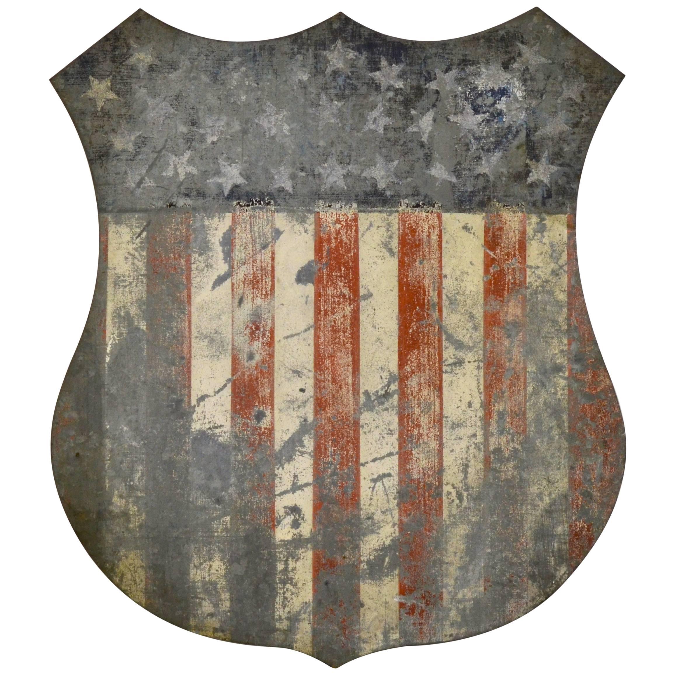 Antique Federal Shield, 30 Stars, circa 1848 For Sale