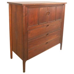 Pair Mid Century Modern Dressers by Crawford Furniture For Sale at 1stdibs