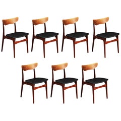 Vintage Up to Seven Schønning & Elgaard Dining Chairs