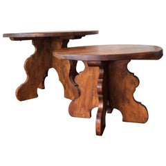 20th Century Pair of Farm Country Tables