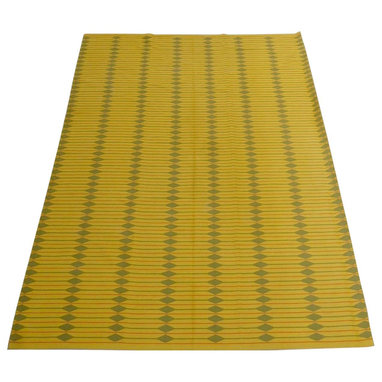 Danish flat-weave modernist large area rug