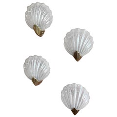 Four Murano Shell Sconces, 1950s 7