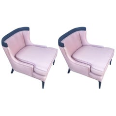 Pair of Tomlinson Slipper Chairs Sophisticate Collection