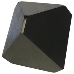 William Earle HAL Faceted Stool or Side Table in Ebonized Walnut 3