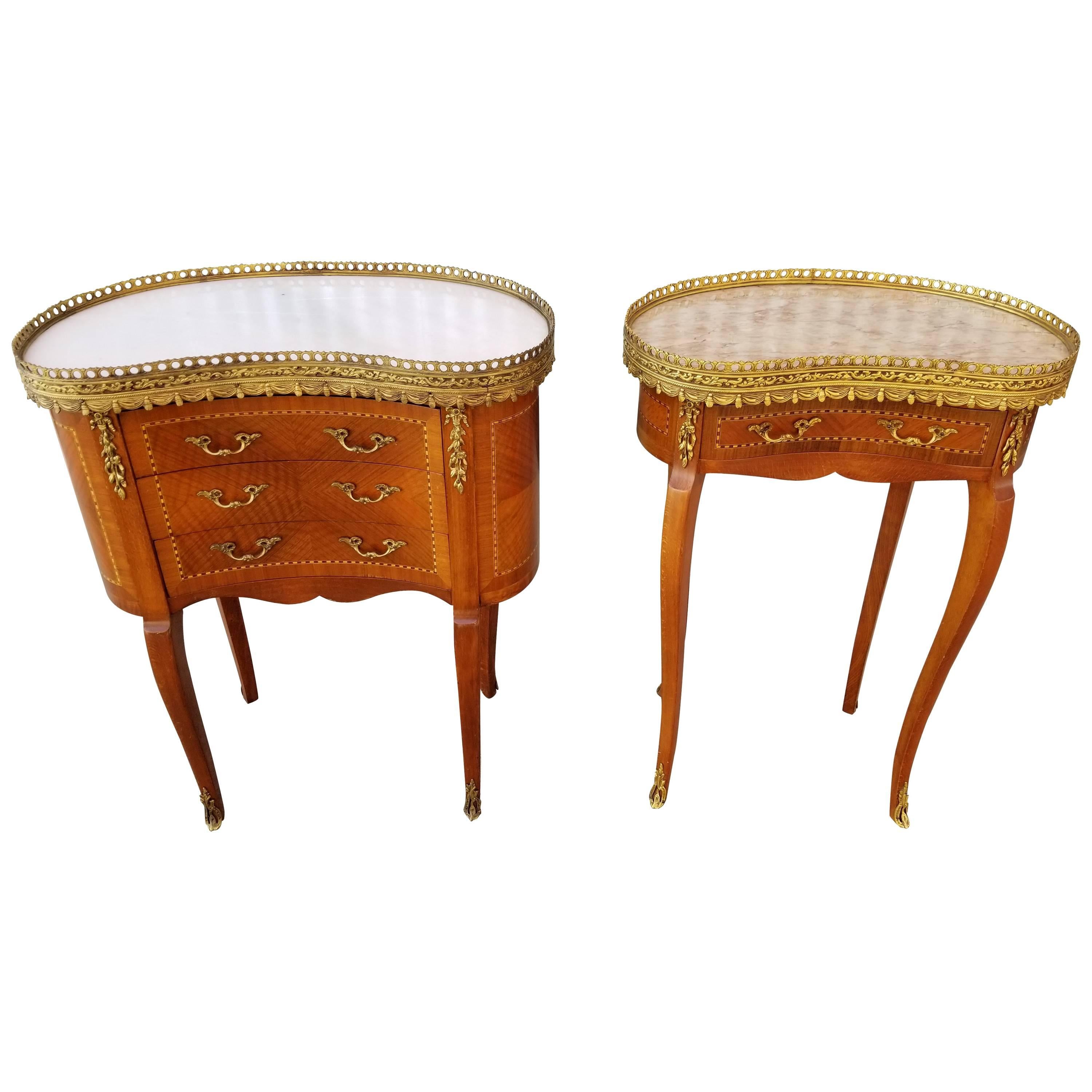 Louis XV Style End Tables or Nightstands
