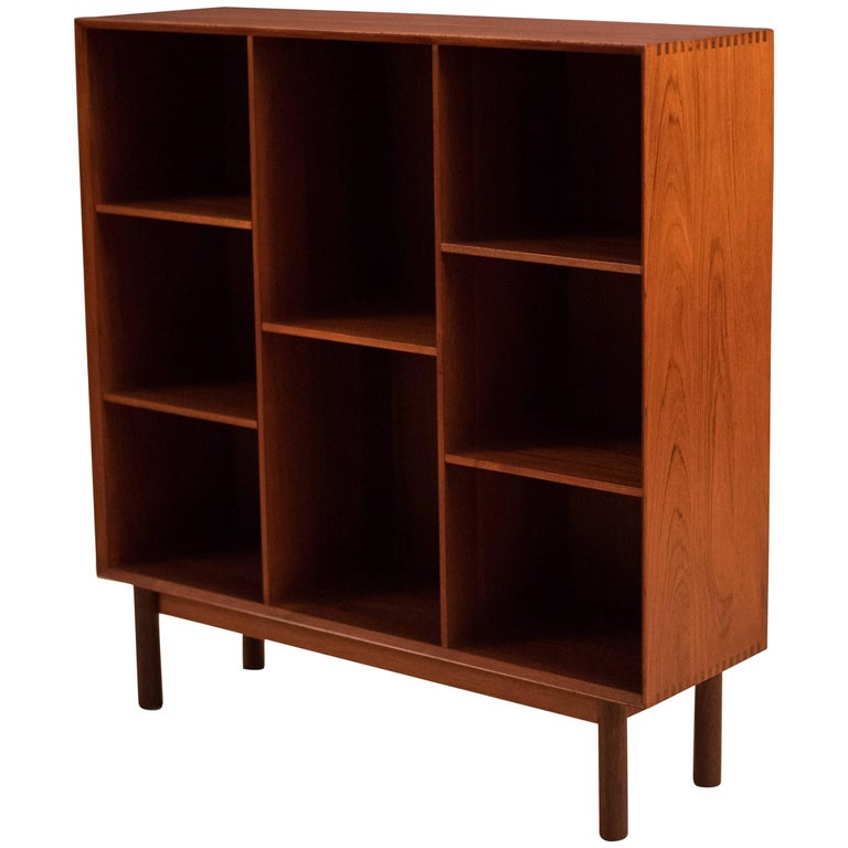 Solid Teak Bookcase by Peter Hvidt and Orla MølgaardNielsen at 1stDibs