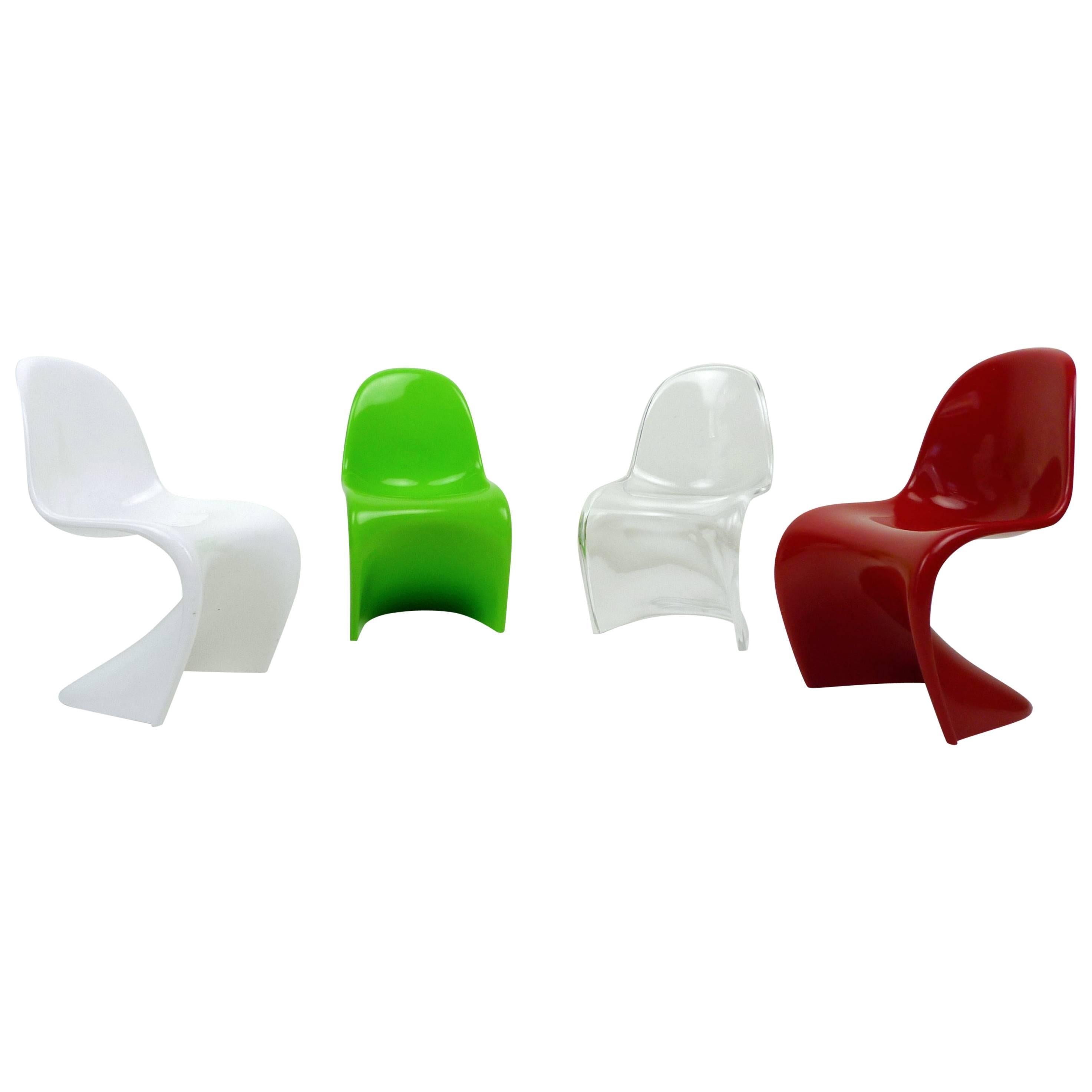 Set of Four Miniature Panton Chairs from Germany, 1970s For Sale