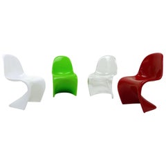 Set of Four Miniature Panton Chairs from Germany, 1970s 8