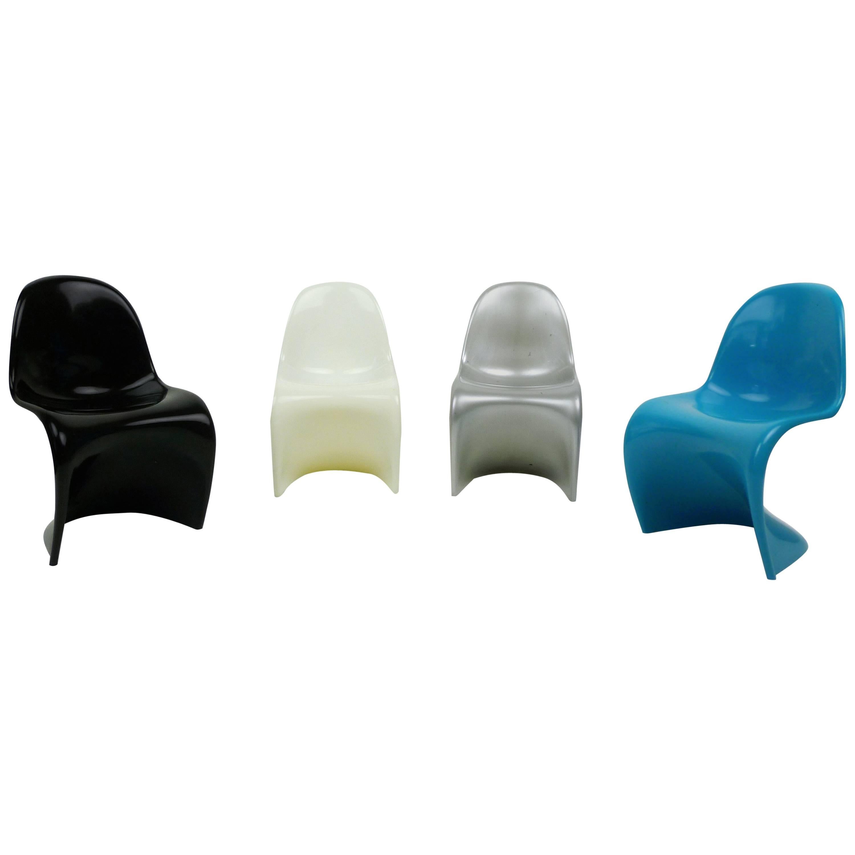 Set of Four Miniature Panton Chairs from Germany, 1970s For Sale