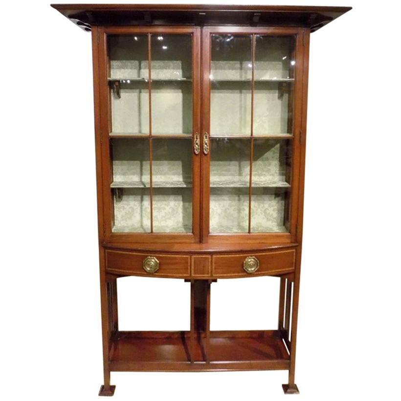 Fine Quality Mahogany Arts & Crafts Period Cabinet by Shapland & Petter