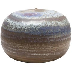 Ceramic Vase by Antonio Lampecco with Crystallization Decoration, circa 2000