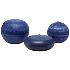 Set of Three Ceramic Vases by Antonio Lampecco, circa 1970 & 2006