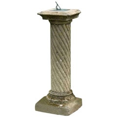 Antique Carved Stone Sundial