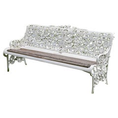 Coalbrookdale Cast-Iron Bench in Nasturtium Style 5