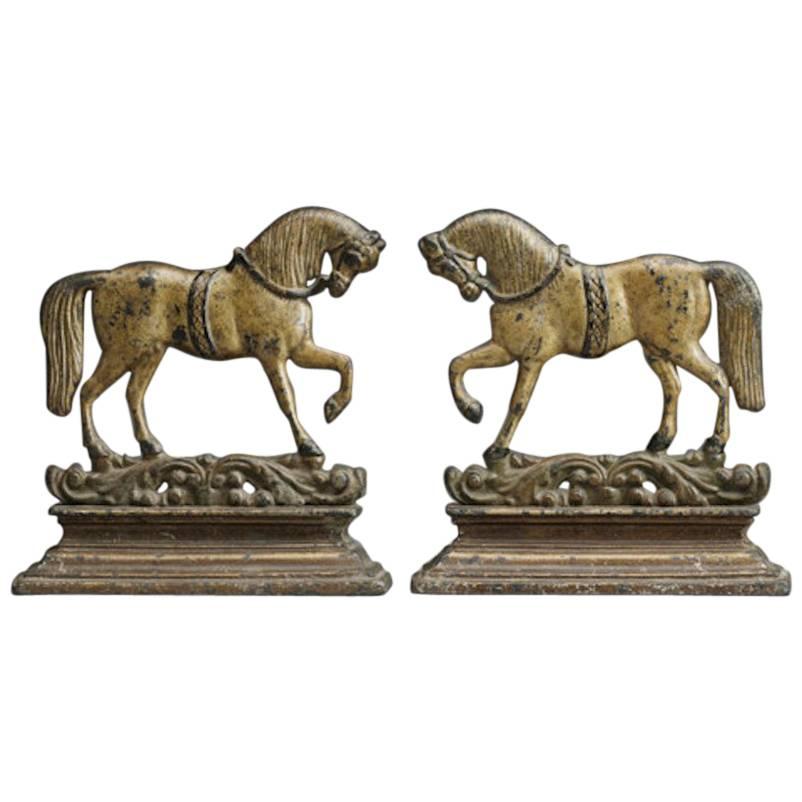 Two Trotting Horse Figures For Sale