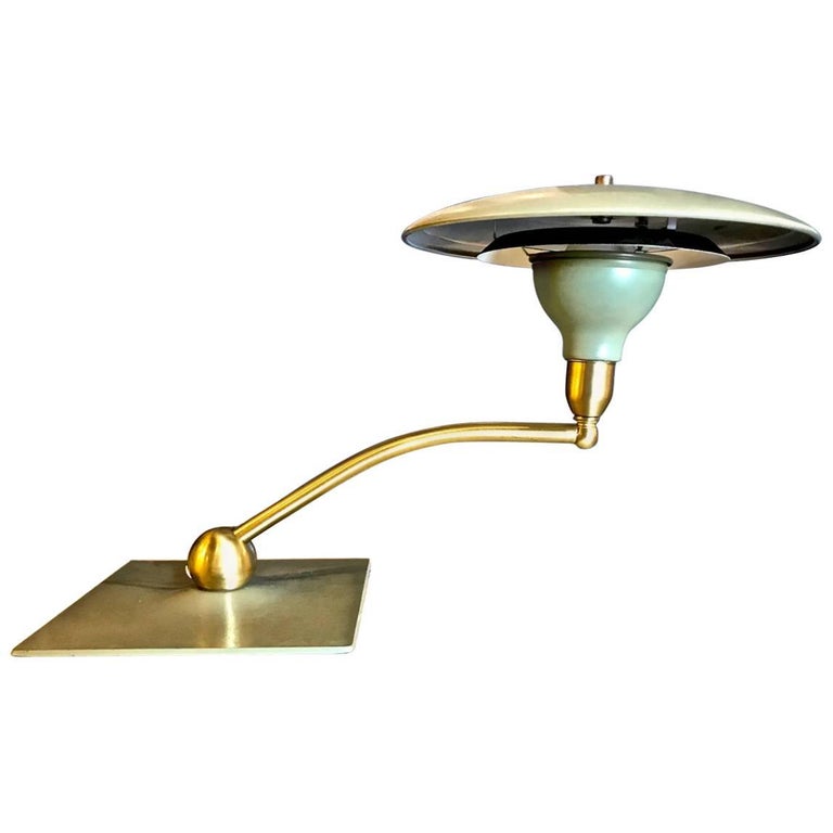 Flying Saucer Desk Lamp by Dazor, circa 1960 at 1stDibs