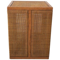 Small Square Wicker Rattan Side or End Table