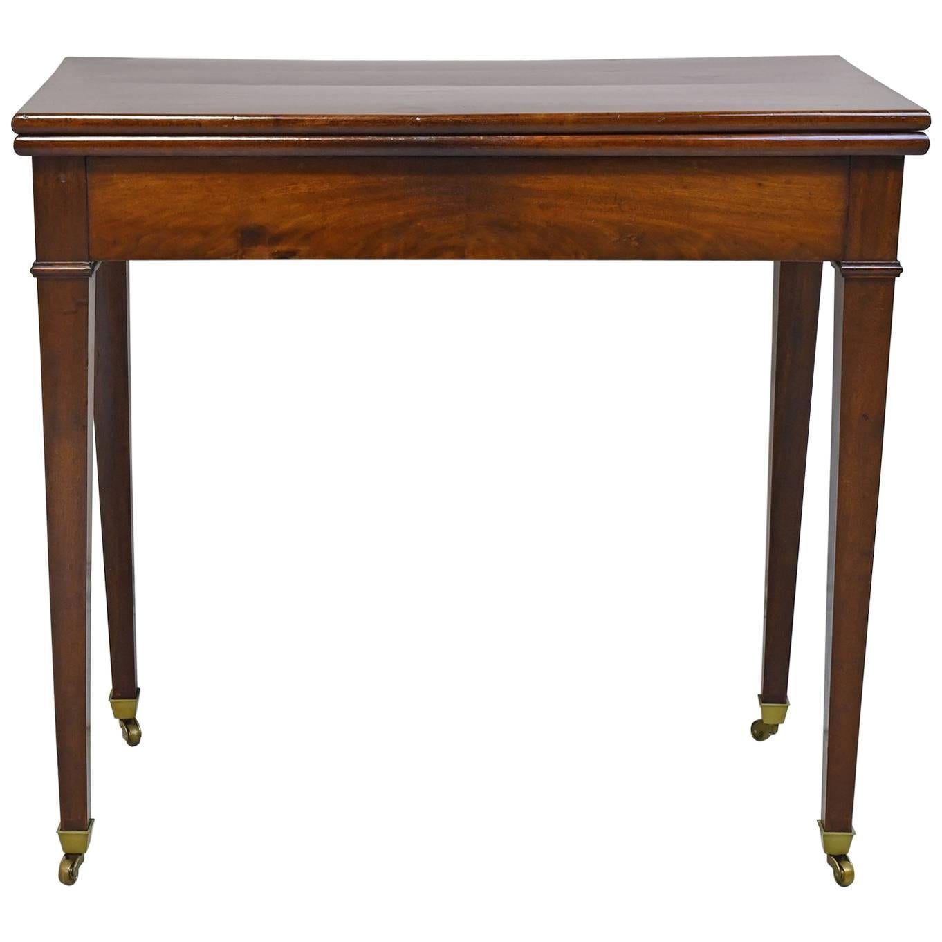 18th Century French Directoire Card Table in Mahogany
