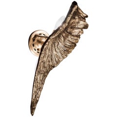 'Voltaire' Cast Bronze Sculptural Wing Sconce by Vivian Carbonell