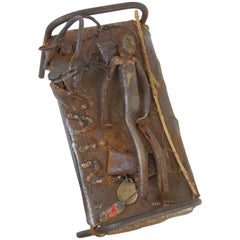 Iron Fisherman in Bed Folk Sculpture 7