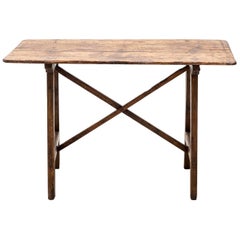 18th Century Primitive Italian Table in Pine