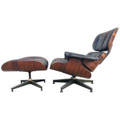 Vintage Herman Miller Eames Lounge Chair and Ottoman