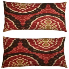 Pair of Ikat Print Pillows
