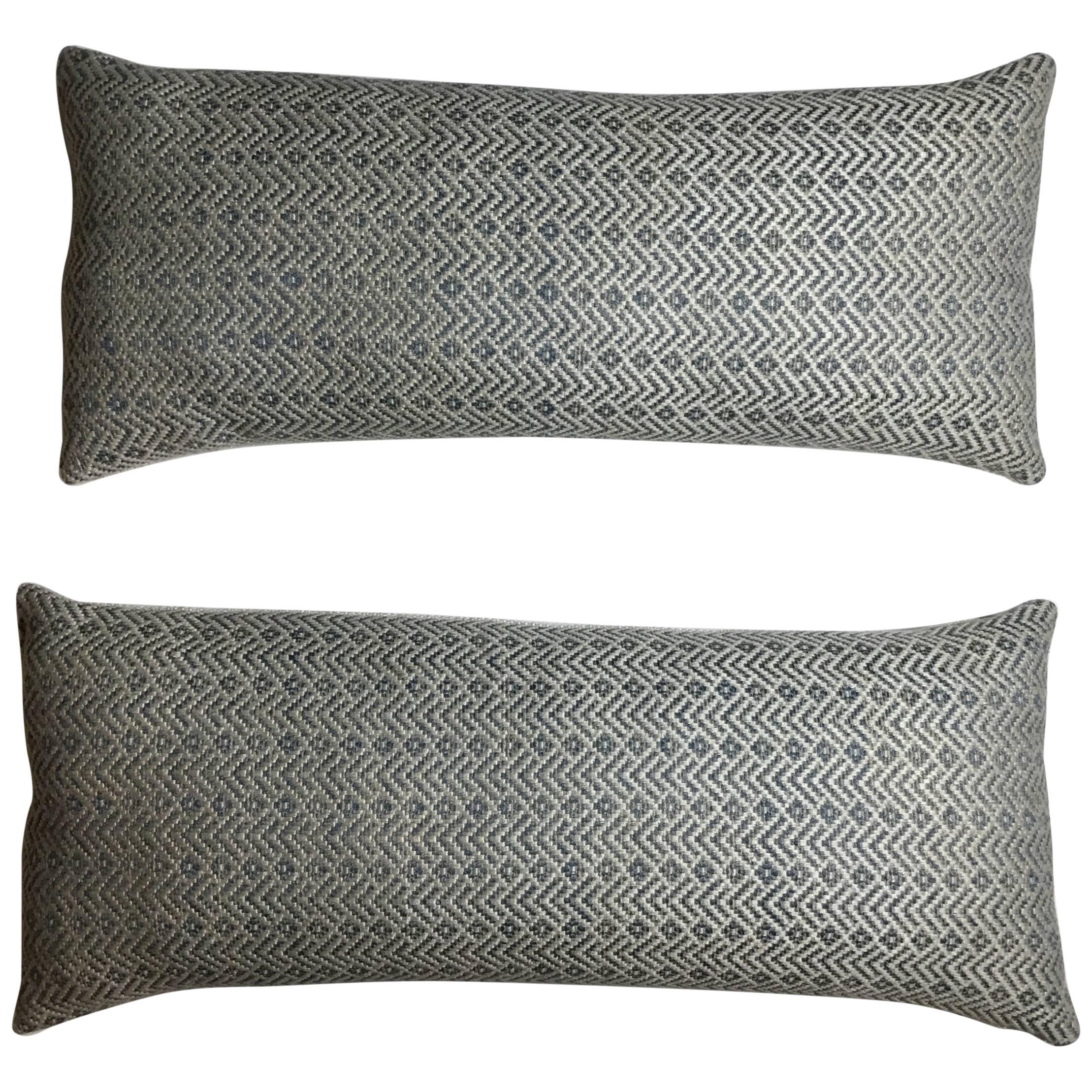 Pair of Geometric Motif Pillows