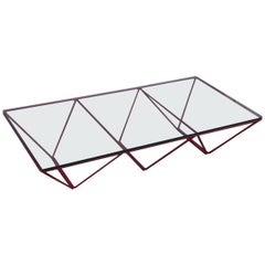 Table Coffee Paolo Piva for B&B Italia Red Color Rare
